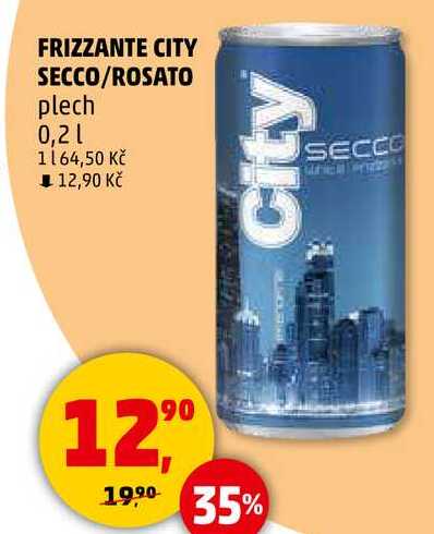 FRIZZANTE CITY SECCO/ROSATO plech, 0,2 l 