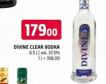 Divine clear vodka 0,5l 37,5% 