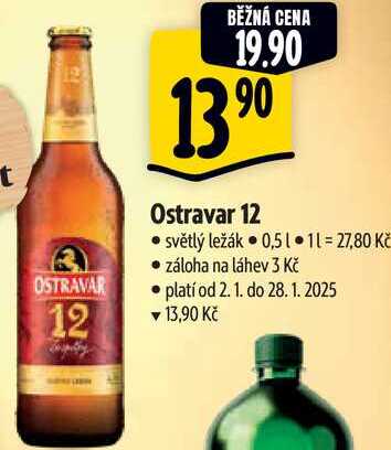 Ostravar 12, 0,5 l