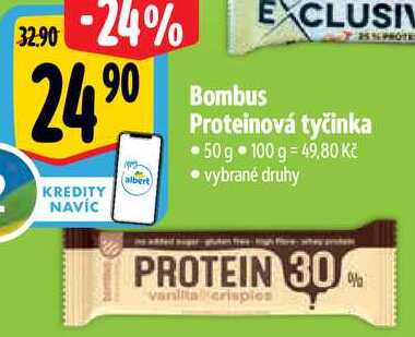 Bombus Proteinová tyčinka, 50 g 