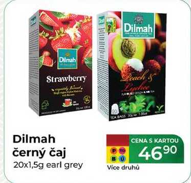 Dilmah černý čaj 20x1,5g earl grey 