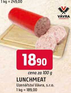 LUNCHMEAT 100g