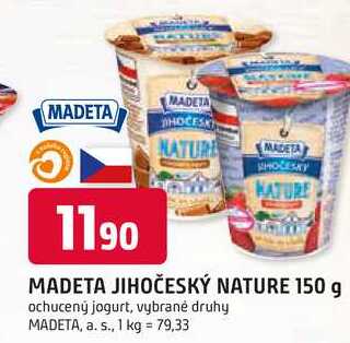 MADETA JIHOČESKÝ NATURE 150 g ochucený jogurt