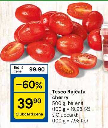 Tesco Rajčata cherry, 500 g, balená 