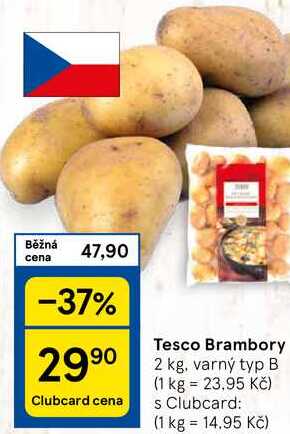 Tesco Brambory, 2 kg, varný typ B 