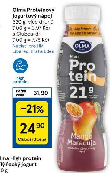 Olma Proteinový jogurtový nápoj, 320 g, více druhů