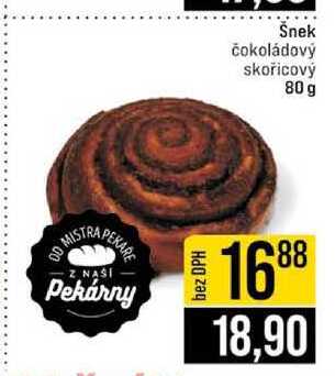 Šnek čokoládový skořicový 80 g 