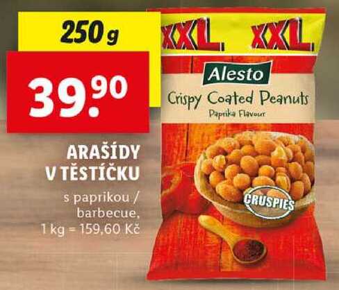 ARAŠÍDY V TĚSTÍČKU, 250 g