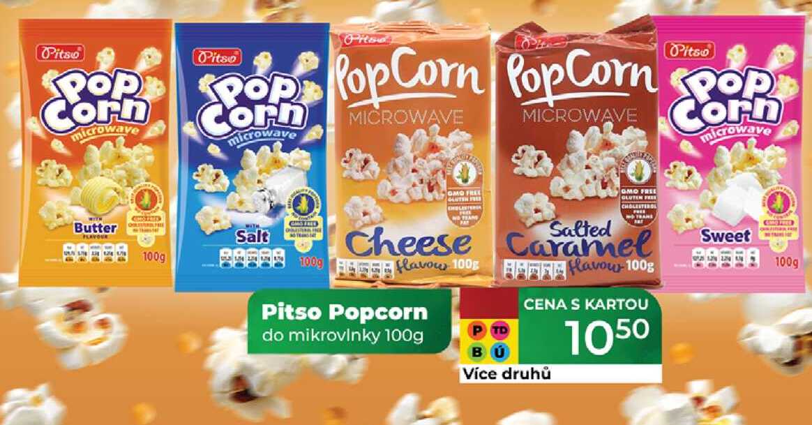 Pitso Popcorn do mikrovlnky 100g 