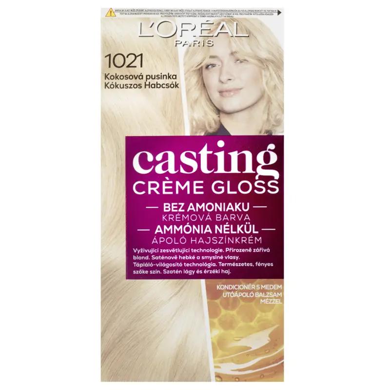 L'Oréal Barva na vlasy Casting Creme Gloss 1021 Kokosová pusinka, 1 ks