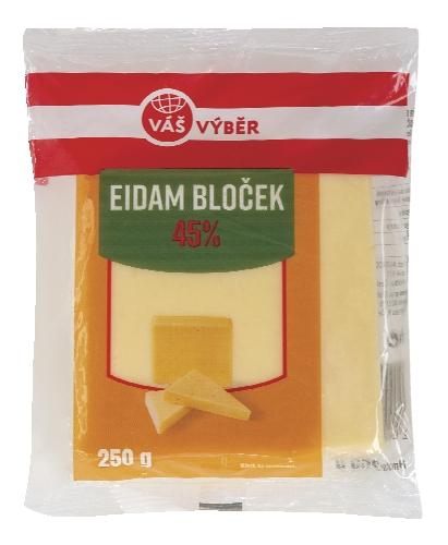 Váš výběr Eidam 45 %, 250 g