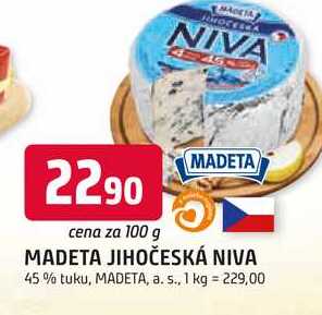 MADETA JIHOČESKÁ NIVA 45% tuku, 100g