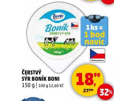 ČERSTVÝ SÝR BONÍK BONI, 150 g 