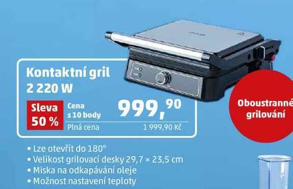 Kontaktní gril 2 220 W 