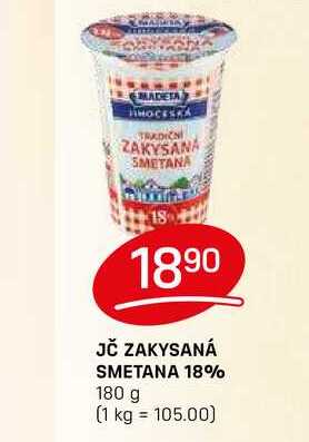 JČ ZAKYSANÁ SMETANA 18% 180 g