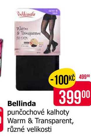 Bellinda punčochové kalhoty Warm & Transparent, různé velikosti
