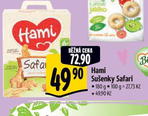   Hami Sušenky Safari 180 g   