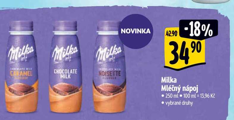   Milka Mléčný nápoj  250 ml 