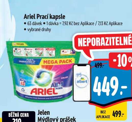 Ariel Prací kapsle  63 dávek  