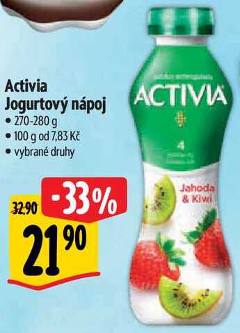 Activia Jogurtový nápoj, 270-280 g 