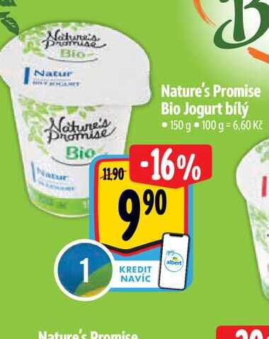   Nature's Promise Bio Jogurt bílý  150 g 