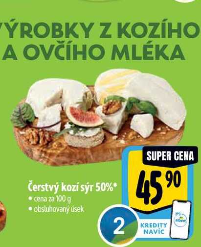   Čerstvý kozí sýr 50% 100 g