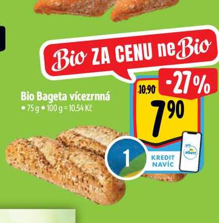   Bio Bageta vícezrnná 75 g 