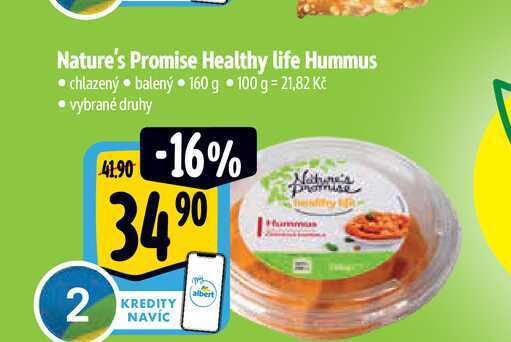 Nature's Promise Healthy life Hummus 160 g