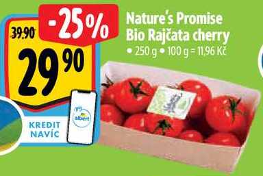 Nature's Promise Bio Rajčata cherry, 250 g