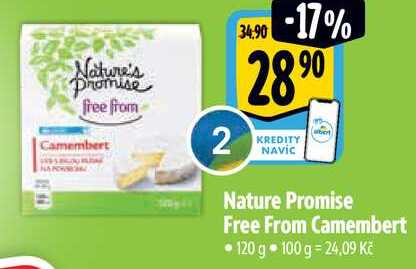 Nature's Promise free from Camembert, 120 g