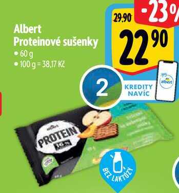 Albert Proteinové sušenky, 60 g