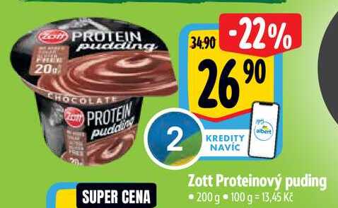 Zott Proteinový puding, 200 g 