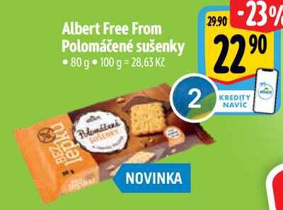 Albert Free From Polomáčené sušenky, 80 g