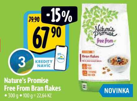 Nature's Promise Free From Bran flakes, 300 g