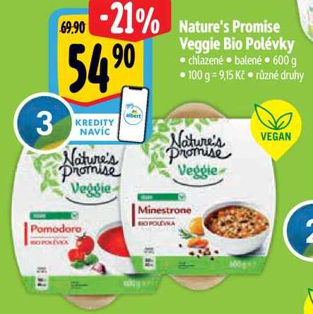 Nature's Promise Veggie Bio Polévky, 600 g