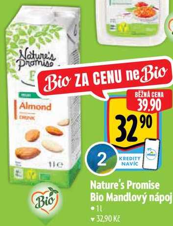 Nature's Promise Bio Mandlový nápoj, 1 l