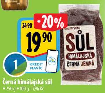 Černá himálajská sůl, 250 g