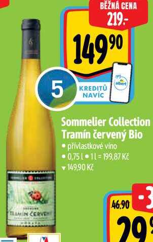 Sommelier Collection Tramín červený Bio, 0,75 l