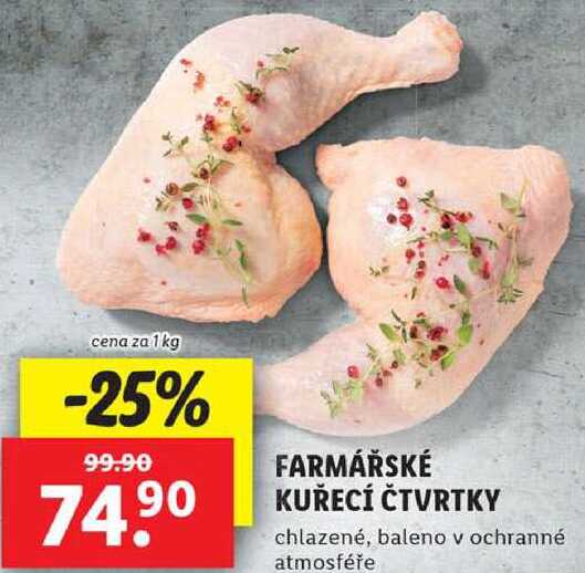 FARMÁŘSKÉ KUŘECÍ ČTVRTKY, cena za 1 kg