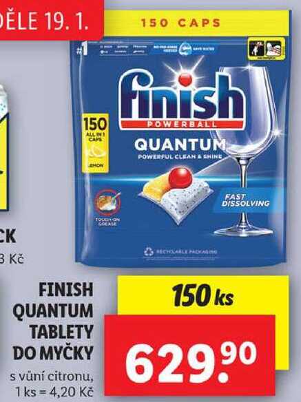 FINISH QUANTUM TABLETY DO MYČKY, 150 ks