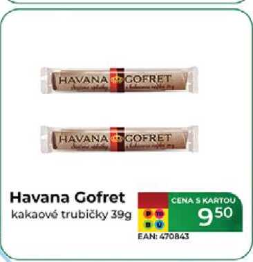 Havana Gofret kakaové trubičky 39g  