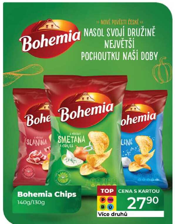 Bohemia Chips 140g/130g 