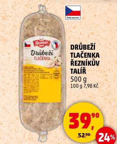 DRŮBEŽÍ TLAČENKA ŘEZNÍKŮV TALÍŘ, 500 g