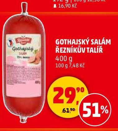 GOTHAJSKÝ SALÁM ŘEZNÍKŮV TALÍŘ, 400 g