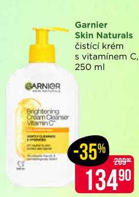 Garnier Skin Naturals čistící krém s vitamínem C, 250 ml 