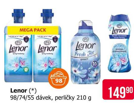 Lenor aviváž 55 dávek, vybrané druhy 