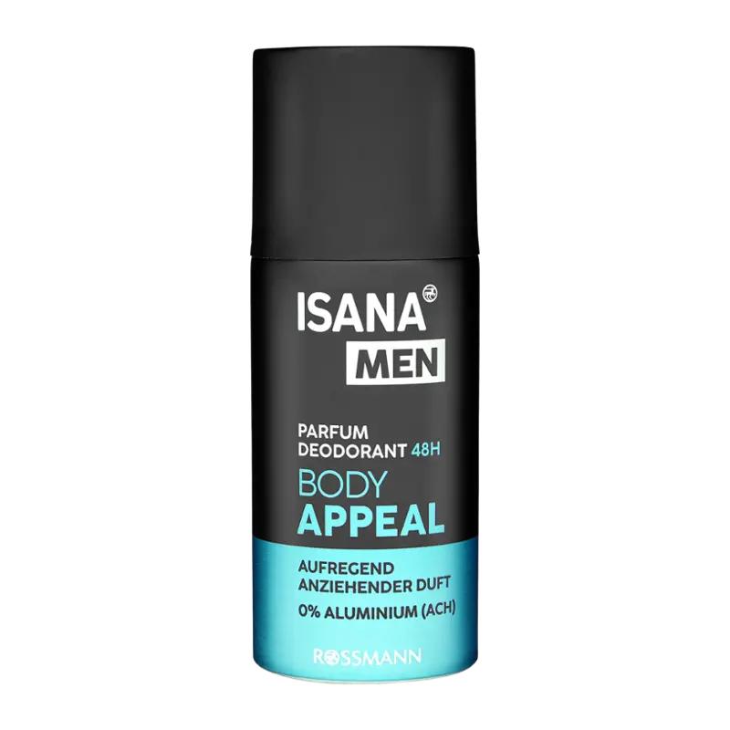 ISANA Men Deodorant sprej pro muže Body Appeal, 150 ml