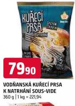 Vodňanská kuřecí prsa k natrhání sous vide 360g
