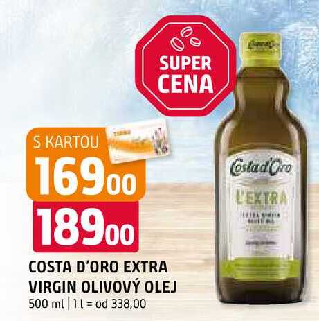 Costa d'oro extra virgin olivový olej 500g