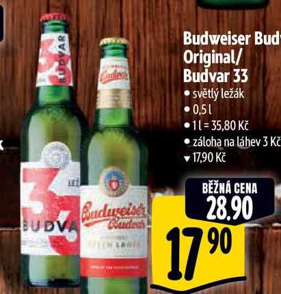   Budvar 33 0,5 l